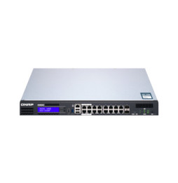 QNAP QGD-1600P Géré Gigabit Ethernet (10/100/1000) Connexion Ethernet, supportant l'alimentation via ce port (PoE) 1U Noir,