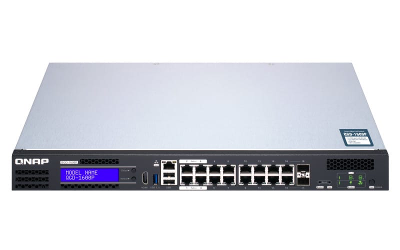 QNAP QGD-1600P Géré Gigabit Ethernet (10/100/1000) Connexion Ethernet, supportant l'alimentation via ce port (PoE) 1U Noir, — image 8
