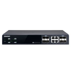 QNAP QSW-M804-4C commutateur réseau Géré 10G Ethernet (100/1000/10000) Noir (QSW-M804-4C)