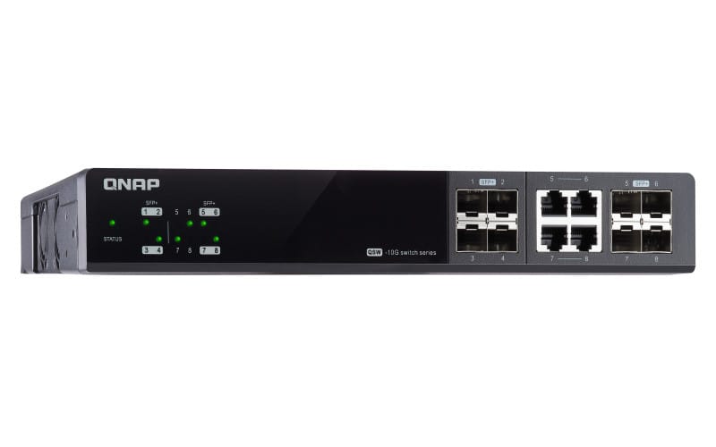 QNAP QSW-M804-4C commutateur réseau Géré 10G Ethernet (100/1000/10000) Noir (QSW-M804-4C) — image 4