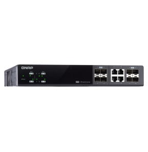 QNAP QSW-M804-4C commutateur réseau Géré 10G Ethernet (100/1000/10000) Noir (QSW-M804-4C)