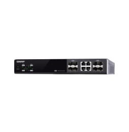 QNAP QSW-M804-4C commutateur réseau Géré 10G Ethernet (100/1000/10000) Noir (QSW-M804-4C)