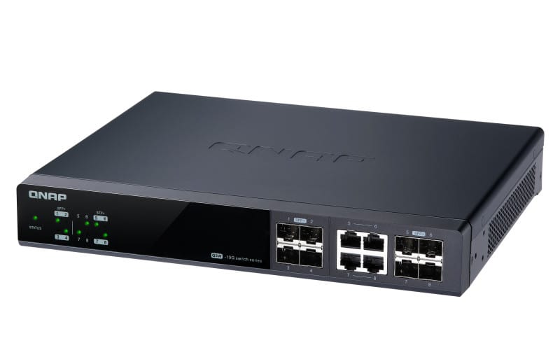QNAP QSW-M804-4C commutateur réseau Géré 10G Ethernet (100/1000/10000) Noir (QSW-M804-4C) — image 9