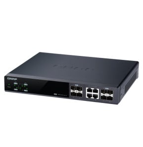 QNAP QSW-M804-4C commutateur réseau Géré 10G Ethernet (100/1000/10000) Noir (QSW-M804-4C)