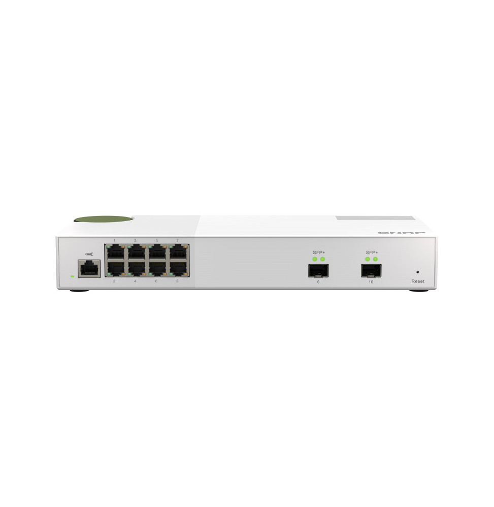 QNAP QSW-M2108-2S commutateur réseau Géré L2 2.5G Ethernet (100/1000/2500) Gris (QSW-M2108-2S)