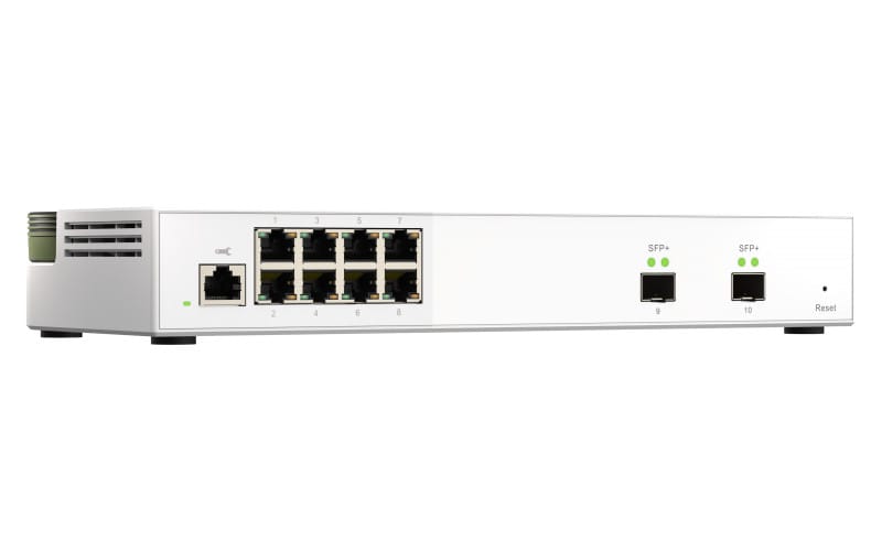 QNAP QSW-M2108-2S commutateur réseau Géré L2 2.5G Ethernet (100/1000/2500) Gris (QSW-M2108-2S) — image 3
