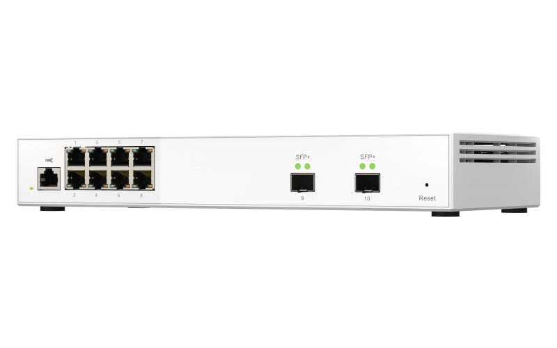 QNAP QSW-M2108-2S commutateur réseau Géré L2 2.5G Ethernet (100/1000/2500) Gris (QSW-M2108-2S) — image 4