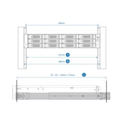 QNAP RAIL-B02 accessoire de racks Kit rail d’étagère (RAIL-B02)