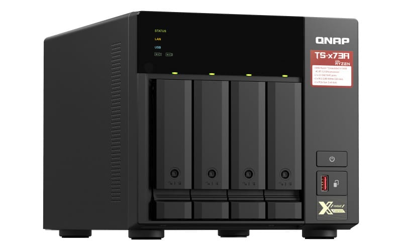 QNAP TS-473A NAS Tower Ethernet/LAN Noir V1500B (TS-473A-8G) — image 2
