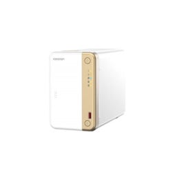 QNAP TS-262 NAS Tower Ethernet/LAN Or, Blanc N4505 (TS-262-4G)
