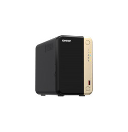 QNAP TS-264 NAS Tower Ethernet/LAN Noir, Or N5095 (TS-264-8G)