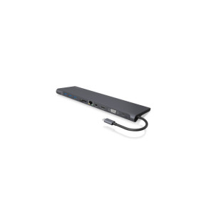 ICY BOX IB-DK2102-C Avec fil USB 3.2 Gen 1 (3.1 Gen 1) Type-C Anthracite, Noir (60389)
