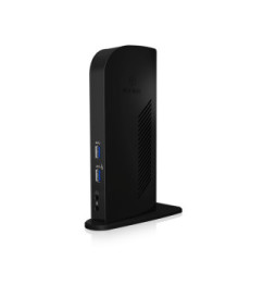 ICY BOX IB-DK2242AC Avec fil USB 3.2 Gen 1 (3.1 Gen 1) Type-A Noir (60333)