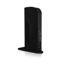 ICY BOX IB-DK2242AC Avec fil USB 3.2 Gen 1 (3.1 Gen 1) Type-A Noir (60333)