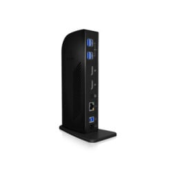 ICY BOX IB-DK2242AC Avec fil USB 3.2 Gen 1 (3.1 Gen 1) Type-A Noir (60333)