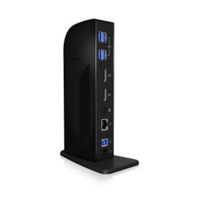 ICY BOX IB-DK2242AC Avec fil USB 3.2 Gen 1 (3.1 Gen 1) Type-A Noir (60333)