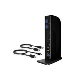 ICY BOX IB-DK2242AC Avec fil USB 3.2 Gen 1 (3.1 Gen 1) Type-A Noir (60333)