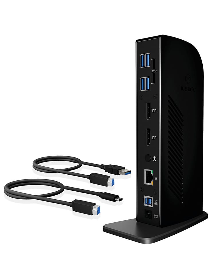 ICY BOX IB-DK2242AC Avec fil USB 3.2 Gen 1 (3.1 Gen 1) Type-A Noir (60333) — image 6