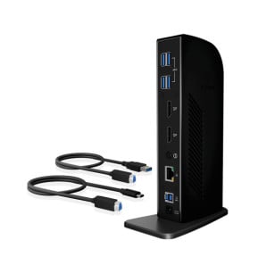 ICY BOX IB-DK2242AC Avec fil USB 3.2 Gen 1 (3.1 Gen 1) Type-A Noir (60333)