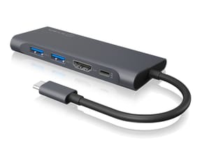 ICY BOX IB-DK4022-CPD Avec fil USB 3.2 Gen 1 (3.1 Gen 1) Type-C Anthracite, Noir (60455) — image 2