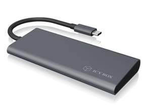 ICY BOX IB-DK4022-CPD Avec fil USB 3.2 Gen 1 (3.1 Gen 1) Type-C Anthracite, Noir (60455) — image 4