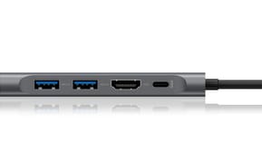 ICY BOX IB-DK4022-CPD Avec fil USB 3.2 Gen 1 (3.1 Gen 1) Type-C Anthracite, Noir (60455) — image 5