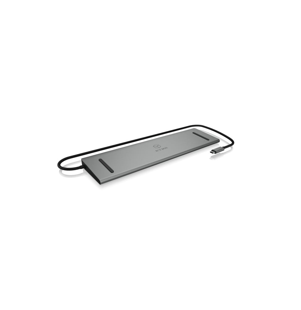 ICY BOX IB-DK2106-C Avec fil USB 3.2 Gen 1 (3.1 Gen 1) Type-C Anthracite, Noir (60629)