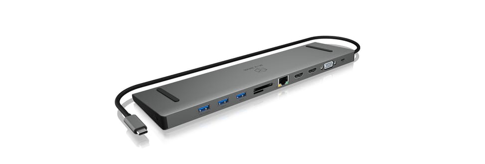 ICY BOX IB-DK2106-C Avec fil USB 3.2 Gen 1 (3.1 Gen 1) Type-C Anthracite, Noir (60629) — image 2