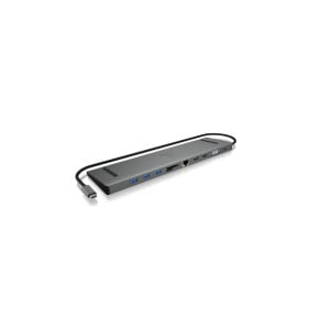 ICY BOX IB-DK2106-C Avec fil USB 3.2 Gen 1 (3.1 Gen 1) Type-C Anthracite, Noir (60629)