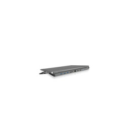 ICY BOX IB-DK2106-C Avec fil USB 3.2 Gen 1 (3.1 Gen 1) Type-C Anthracite, Noir (60629)