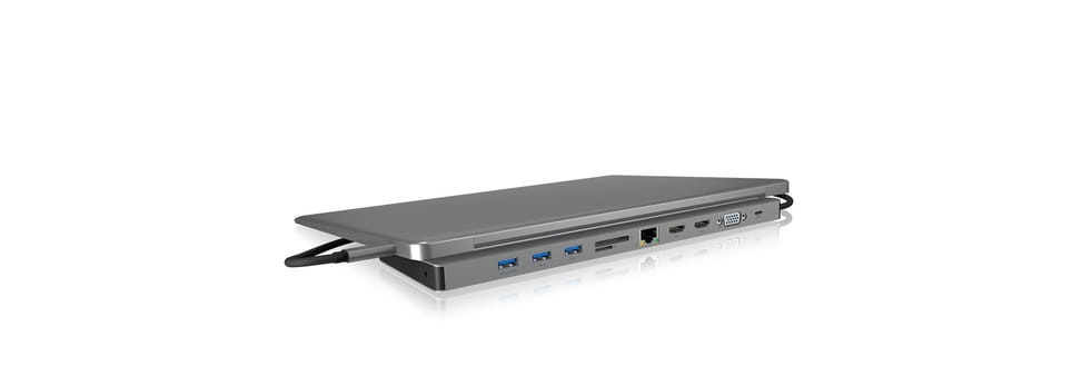 ICY BOX IB-DK2106-C Avec fil USB 3.2 Gen 1 (3.1 Gen 1) Type-C Anthracite, Noir (60629) — image 5