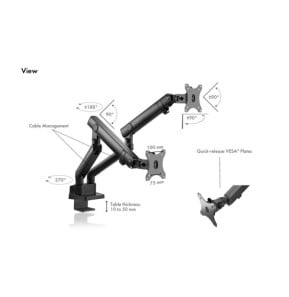 ICY BOX IB-MS314-T 81,3 cm (32") Noir Bureau (60715)