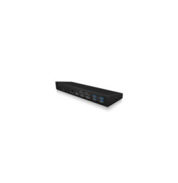 ICY BOX IB-DK2244AC Avec fil USB 3.2 Gen 1 (3.1 Gen 1) Type-C Noir (60573)