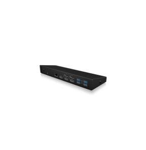 ICY BOX IB-DK2244AC Avec fil USB 3.2 Gen 1 (3.1 Gen 1) Type-C Noir (60573)