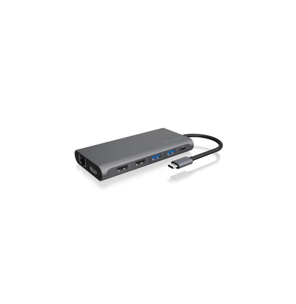 ICY BOX IB-DK4050-CPD Avec fil USB 3.2 Gen 1 (3.1 Gen 1) Type-C Anthracite (60718)