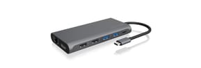 ICY BOX IB-DK4050-CPD Avec fil USB 3.2 Gen 1 (3.1 Gen 1) Type-C Anthracite (60718)