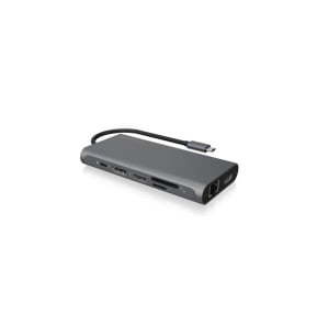 ICY BOX IB-DK4050-CPD Avec fil USB 3.2 Gen 1 (3.1 Gen 1) Type-C Anthracite (60718)