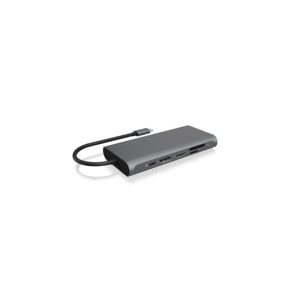 ICY BOX IB-DK4050-CPD Avec fil USB 3.2 Gen 1 (3.1 Gen 1) Type-C Anthracite (60718)