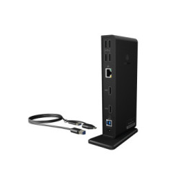 ICY BOX IB-DK2251AC Avec fil USB 3.2 Gen 2 (3.1 Gen 2) Type-A Noir (60638)
