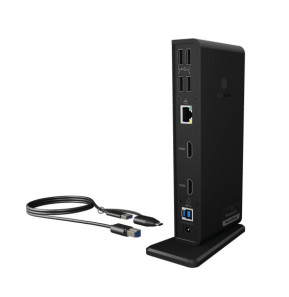 ICY BOX IB-DK2251AC Avec fil USB 3.2 Gen 2 (3.1 Gen 2) Type-A Noir (60638)