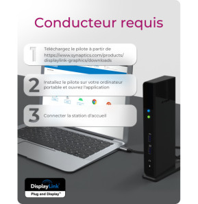 ICY BOX IB-DK2251AC Avec fil USB 3.2 Gen 2 (3.1 Gen 2) Type-A Noir (60638)