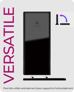 ICY BOX IB-DK2251AC Avec fil USB 3.2 Gen 2 (3.1 Gen 2) Type-A Noir (60638) — image 3