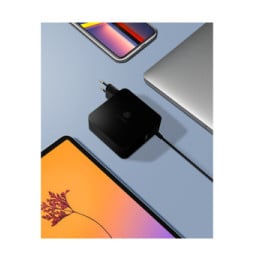 ICY BOX IB-PS101-PD Ordinateur portable, Smartphone, Tablette Noir Secteur Intérieure (60772)