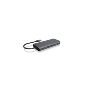 ICY BOX IB-DK4070-CPD Avec fil USB 3.2 Gen 1 (3.1 Gen 1) Type-C Anthracite, Noir (60806)