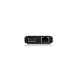 ICY BOX IB-DK4070-CPD Avec fil USB 3.2 Gen 1 (3.1 Gen 1) Type-C Anthracite, Noir (60806)