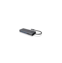 ICY BOX IB-DK4070-CPD Avec fil USB 3.2 Gen 1 (3.1 Gen 1) Type-C Anthracite, Noir (60806)