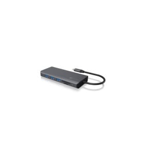 ICY BOX IB-DK4070-CPD Avec fil USB 3.2 Gen 1 (3.1 Gen 1) Type-C Anthracite, Noir (60806)