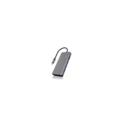 ICY BOX IB-DK4070-CPD Avec fil USB 3.2 Gen 1 (3.1 Gen 1) Type-C Anthracite, Noir (60806)