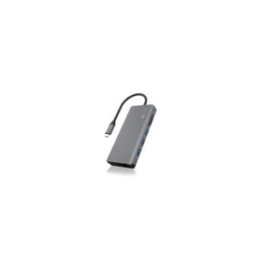 ICY BOX IB-DK4070-CPD Avec fil USB 3.2 Gen 1 (3.1 Gen 1) Type-C Anthracite, Noir (60806)