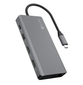 ICY BOX IB-DK4070-CPD Avec fil USB 3.2 Gen 1 (3.1 Gen 1) Type-C Anthracite, Noir (60806)